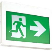 running man exit sign