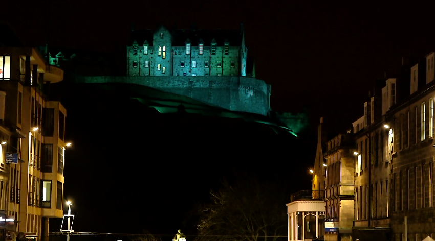Edinburgh Castle Lights