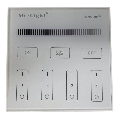 MiLight Dimming 4 Zone RF Wall Panel