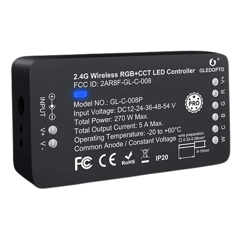 CTR100 Zigbee RGBWW RGBCCT Controller, black