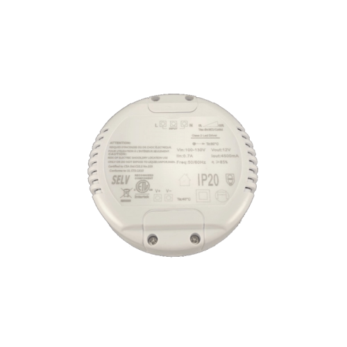 60W 12V Round Dimmable LED Driver